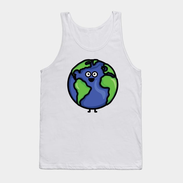 Cutest World Tank Top by hoddynoddy